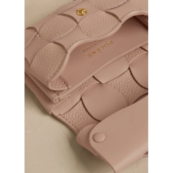 Polène Neiti Card Holder in Duo Dune, view 3 | Wallets & Purses | Coveti