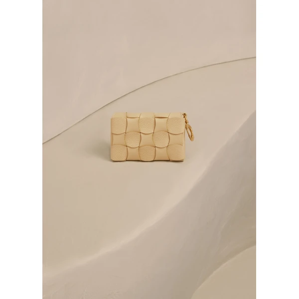 Polène Neiti Card Holder in Duo Wheat, view 5 | Wallets & Purses | Coveti