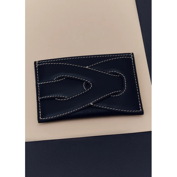 Polène Nodde Card Holder in Black, view 2 | Wallets & Purses | Coveti