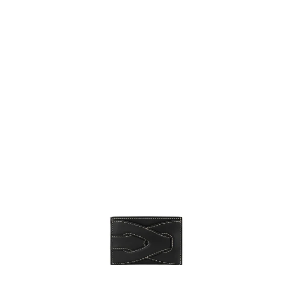 Polène Nodde Card Holder in Black | Wallets & Purses | Coveti