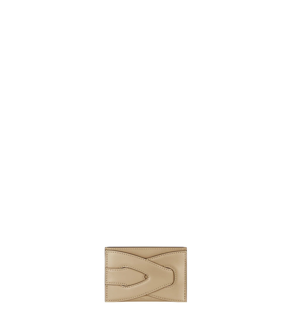 Polène Nodde Card Holder in Sand Polène Nodde Card Holder in Sand | Wallets & Purses | Coveti