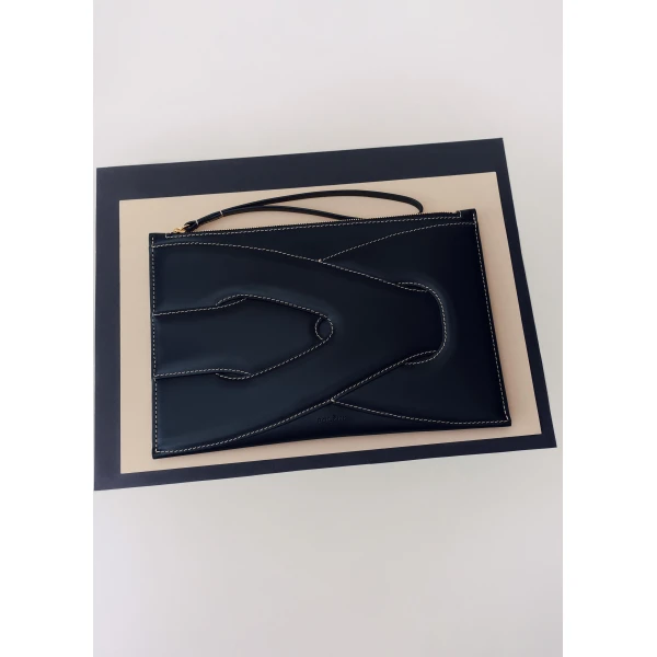 Polène Nodde Pouch in Black, view 4 | Wallets & Purses | Coveti