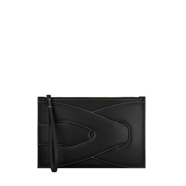 Polène Nodde Pouch in Black | Wallets & Purses | Coveti