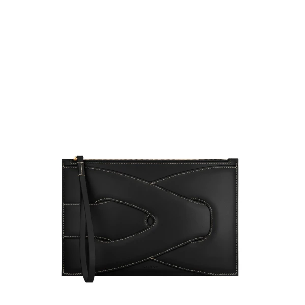 Polène Nodde Pouch in Black | Wallets & Purses | Coveti