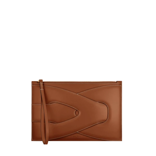 Polène Nodde Pouch in Cognac | Wallets & Purses | Coveti
