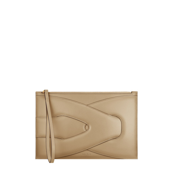 Polène Nodde Pouch in Sand | Wallets & Purses | Coveti