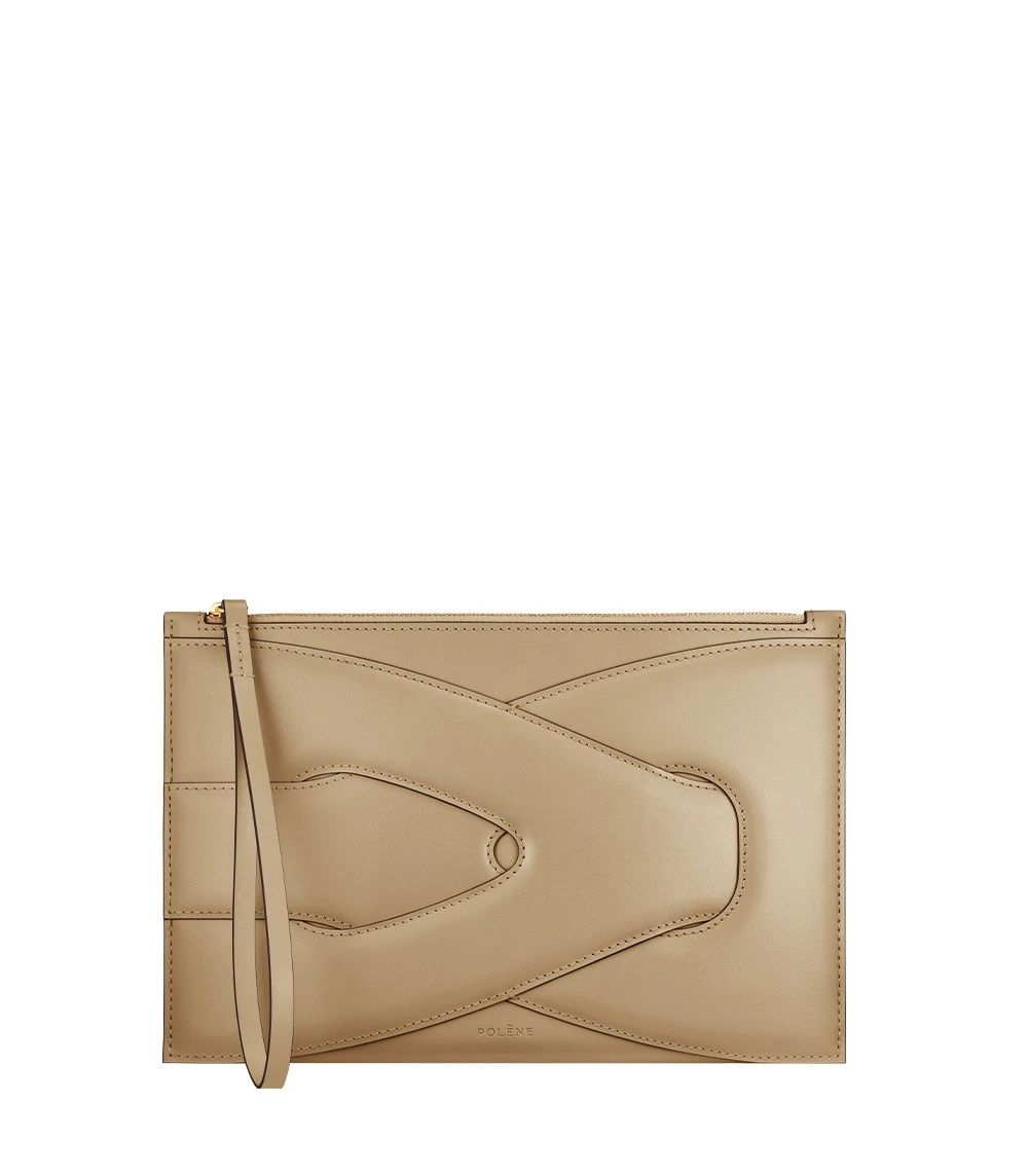 Polène Nodde Pouch in Sand Polène Nodde Pouch in Sand | Wallets & Purses | Coveti
