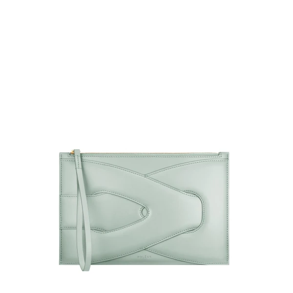 Polène Nodde Pouch in Sea Foam | Wallets & Purses | Coveti