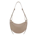 Polène Numéro Dix in Crocodile Nubuck Taupe Bag | Shoulder & Crossbody Bags | Coveti