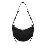 Polène Numéro Dix in Smooth Black Bag | Shoulder & Crossbody Bags | Coveti