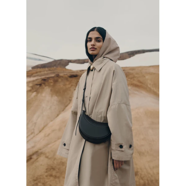 Polène Numéro Dix in Smooth Black Bag, view 4 | Shoulder & Crossbody Bags | Coveti