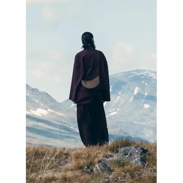 Polène Numéro Dix in Textured Candied Chestnut Bag, view 2 | Shoulder & Crossbody Bags | Coveti
