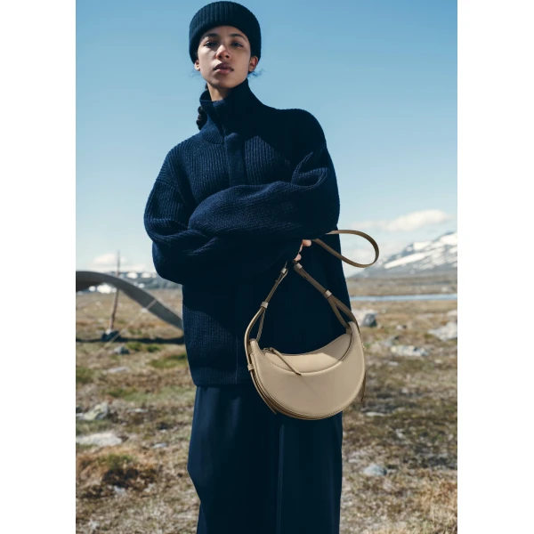 Polène Numéro Dix in Textured Glade Bag, view 4 | Shoulder & Crossbody Bags | Coveti