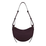 Polène Numéro Dix in Textured Plum Bag | Shoulder & Crossbody Bags | Coveti