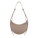 Polène Numéro Dix in Textured Taupe Bag | Shoulder & Crossbody Bags | Coveti