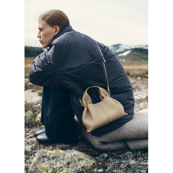 Polène Numéro Neuf Mini in Textured Glade Bag, view 3 | Mini Bags | Coveti