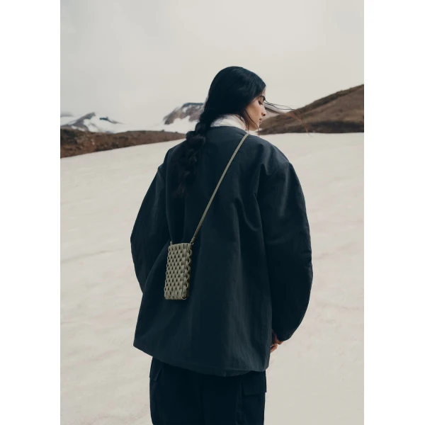 Polène Onda Phone Case in Olive, view 2 | Phone Cases | Coveti
