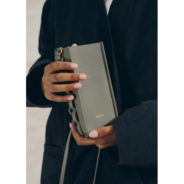 Polène Onda Phone Case in Olive, view 3 | Phone Cases | Coveti