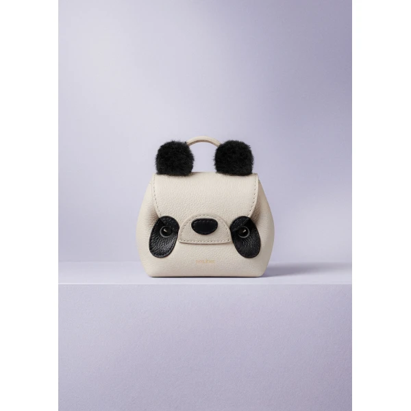 Polène Pamboo Nanonimals Bag Charm in Ecru, view 2 | Bag charms | Coveti