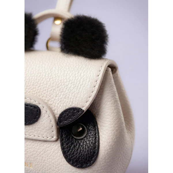 Polène Pamboo Nanonimals Bag Charm in Ecru, view 4 | Bag charms | Coveti