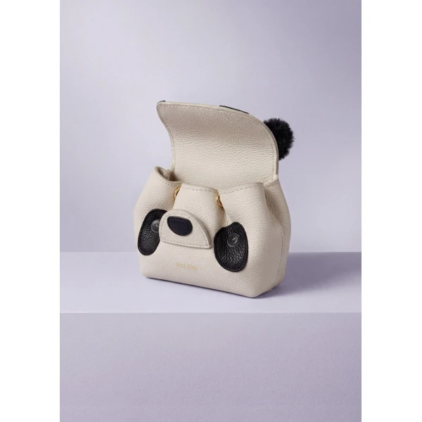 Polène Pamboo Nanonimals Bag Charm in Ecru, view 5 | Bag charms | Coveti