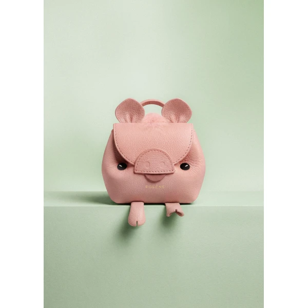 Polène Pigi Nanonimals Bag Charm in Nude, view 2 | Bag charms | Coveti
