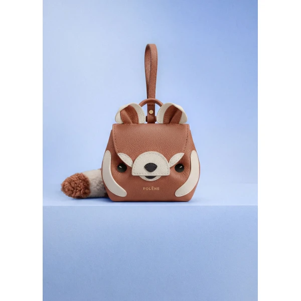 Polène Rodjo Nanonimals Bag Charm in Camel, view 2 | Bag charms | Coveti