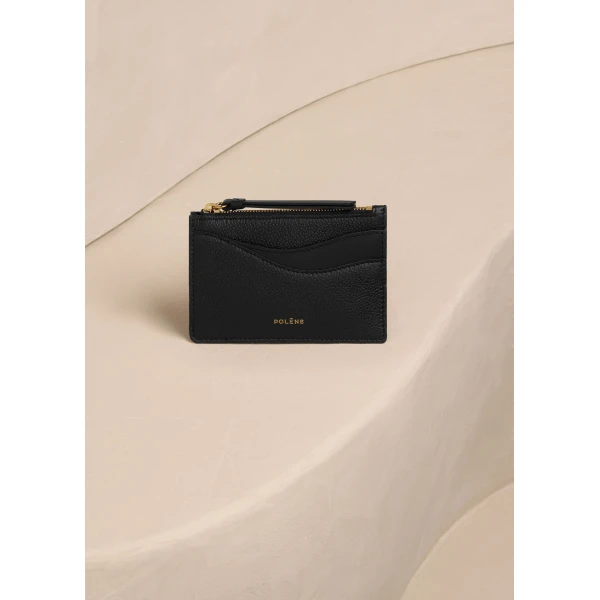 Polène Sierra Mini Pouch in Duo Black, view 2 | Wallets & Purses | Coveti