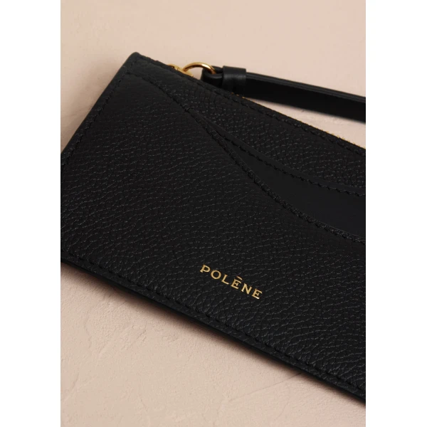 Polène Sierra Mini Pouch in Duo Black, view 3 | Wallets & Purses | Coveti
