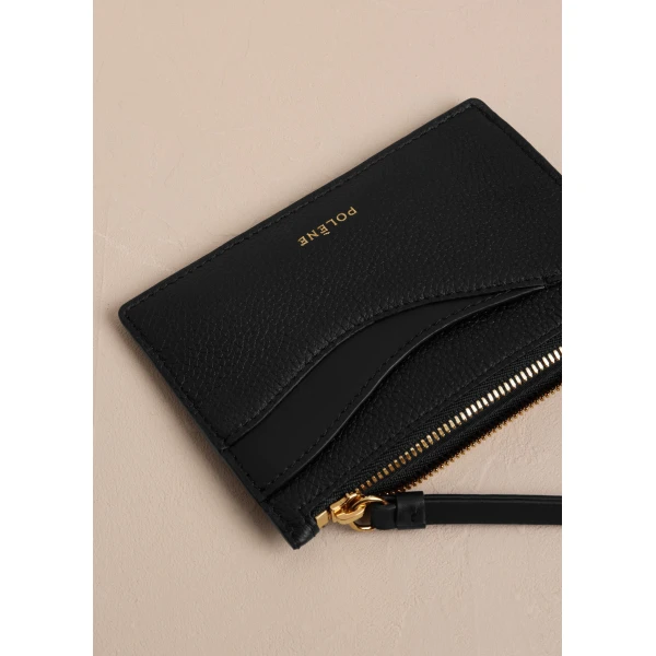 Polène Sierra Mini Pouch in Duo Black, view 4 | Wallets & Purses | Coveti