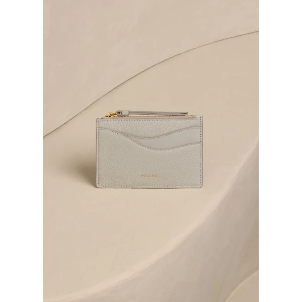 Polène Sierra Mini Pouch in Duo Chalk, view 2 | Wallets & Purses | Coveti