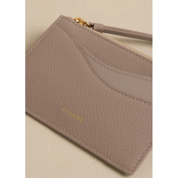 Polène Sierra Mini Pouch in Duo Taupe, view 3 | Wallets & Purses | Coveti