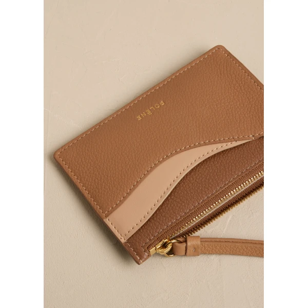 Polène Sierra Mini Pouch in Trio Camel, view 4 | Wallets & Purses | Coveti