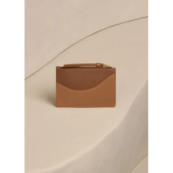 Polène Sierra Mini Pouch in Trio Camel, view 5 | Wallets & Purses | Coveti