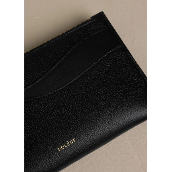 Polène Sierra Pouch in Duo Black, view 3 | Wallets & Purses | Coveti
