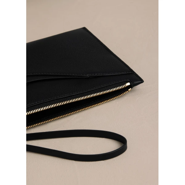 Polène Sierra Pouch in Duo Black, view 4 | Wallets & Purses | Coveti