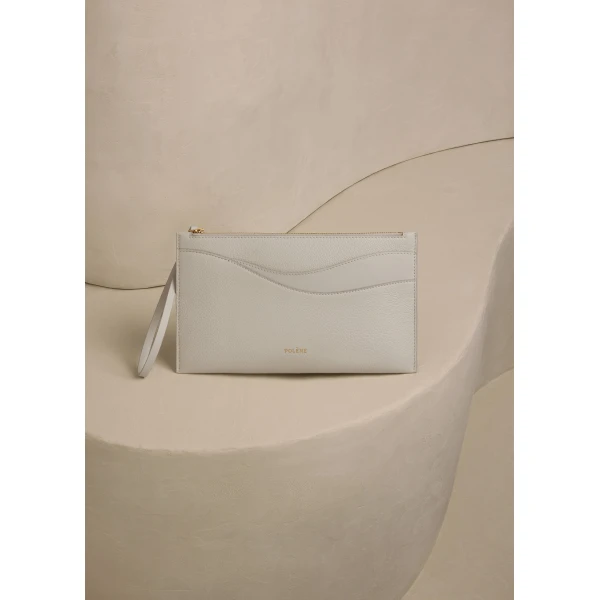 Polène Sierra Pouch in Duo Chalk, view 2 | Wallets & Purses | Coveti