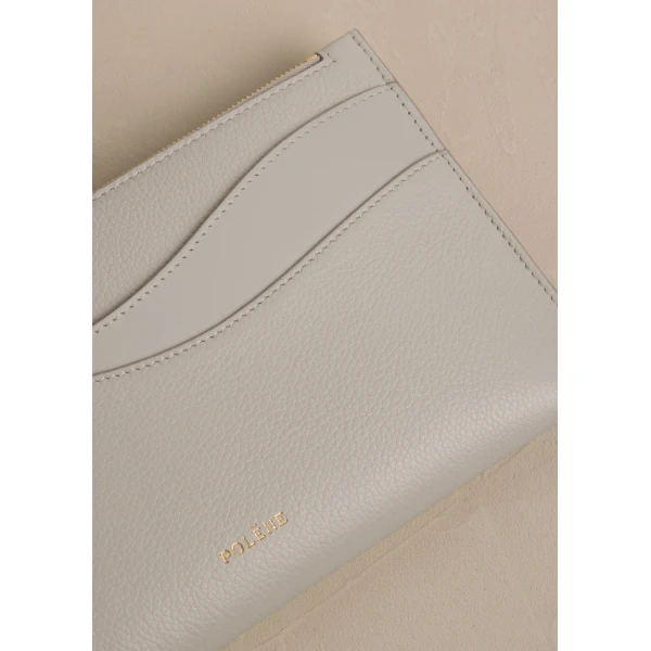 Polène Sierra Pouch in Duo Chalk, view 3 | Wallets & Purses | Coveti