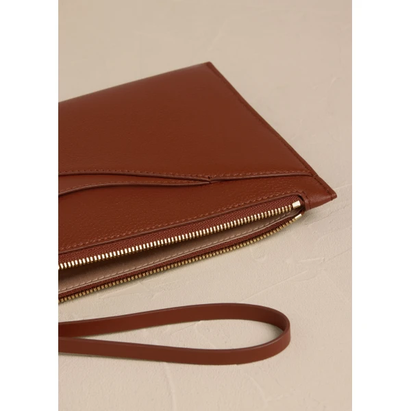 Polène Sierra Pouch in Duo Cognac, view 4 | Wallets & Purses | Coveti