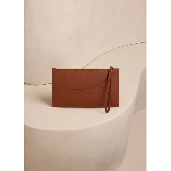 Polène Sierra Pouch in Duo Cognac, view 5 | Wallets & Purses | Coveti
