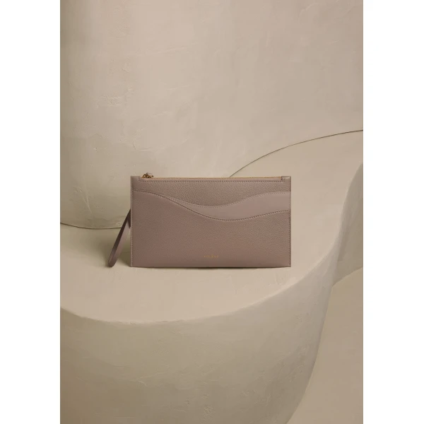 Polène Sierra Pouch in Duo Taupe, view 2 | Wallets & Purses | Coveti