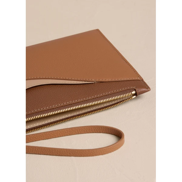 Polène Sierra Pouch in Trio Camel, view 4 | Wallets & Purses | Coveti