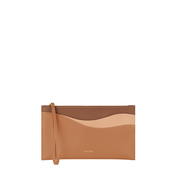 Polène Sierra Pouch in Trio Camel | Wallets & Purses | Coveti