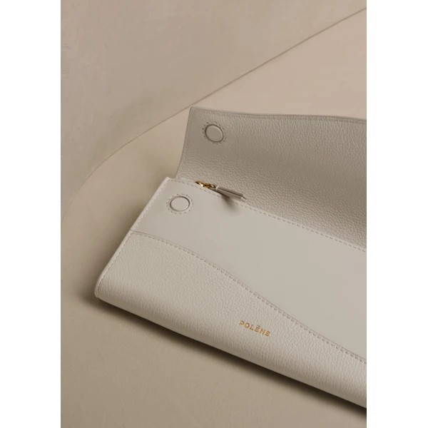 Polène Sierra Wallet in Duo Chalk, view 3 | Wallets & Purses | Coveti