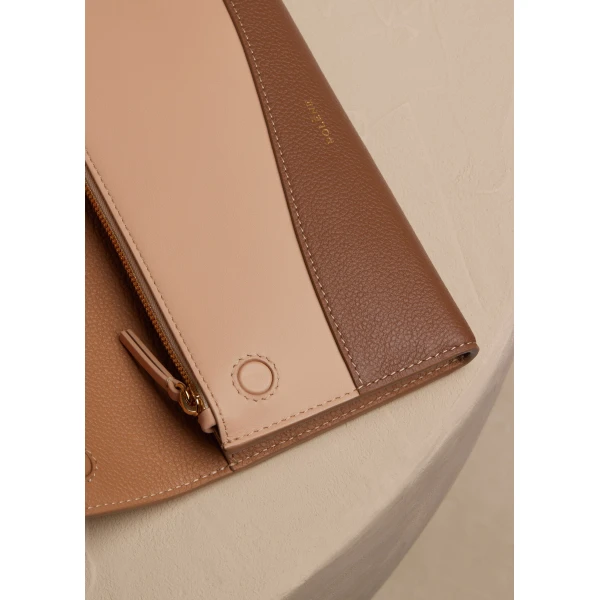 Polène Sierra Wallet in Trio Camel, view 3 | Wallets & Purses | Coveti