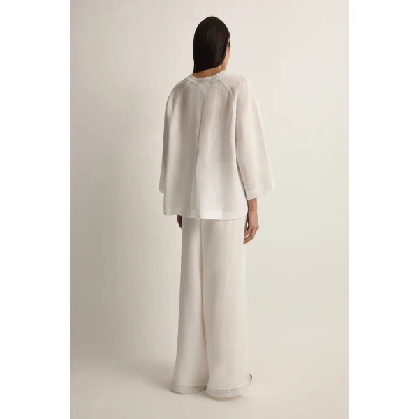 Posse Alfie Blouse in Ivory | Blouse | Coveti, view 6