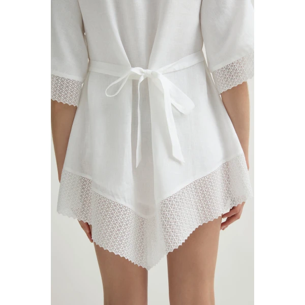 Posse Alfie Dress in Ivory | Midi Dresses | Coveti, view 3