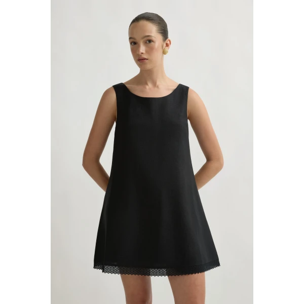 Posse Alfie Mini Dress in Black | Mini Dresses | Coveti, view 3