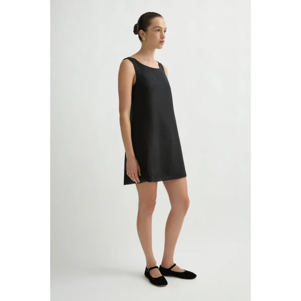 Posse Alfie Mini Dress in Black | Mini Dresses | Coveti, view 4