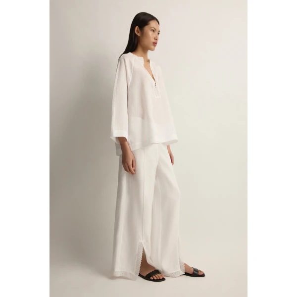 Posse Alfie Pant in Ivory | Pants | Coveti, view 4